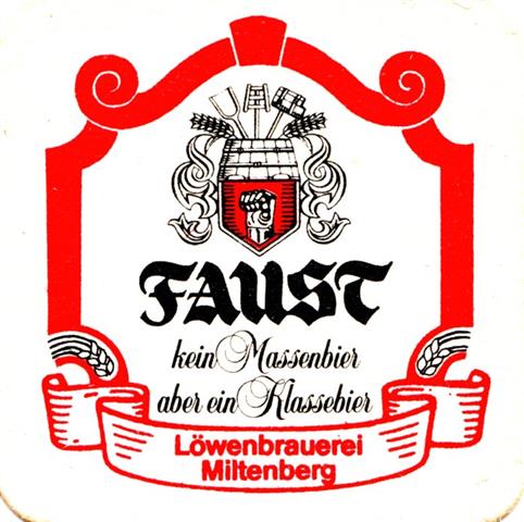 miltenberg mil-by faust l�wenbrauerei quad 1a (180-u rotes band-schwrzrot)
